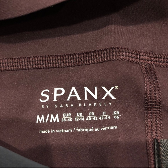 Spanx Pants Womens Medium Wine Orange Tights Leggings Ladies - Picture 3 of 9